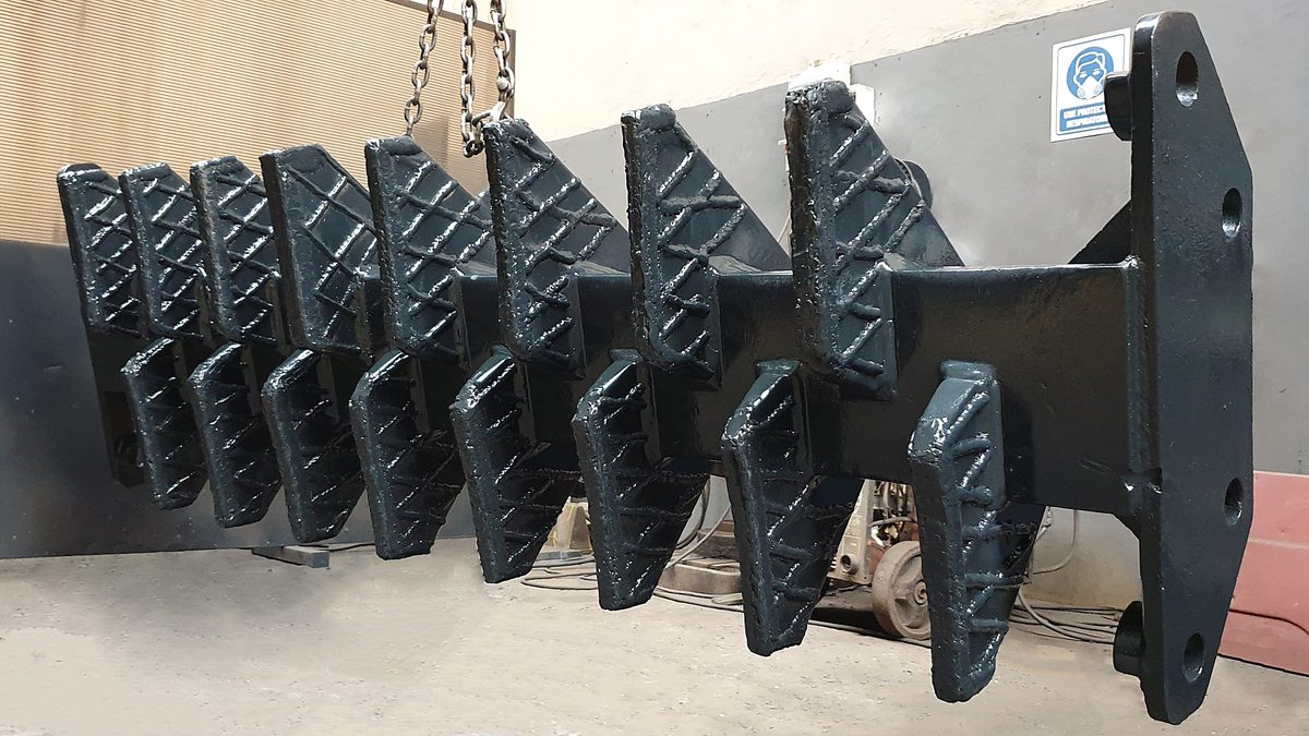 Rodillo triturador con recargue duro