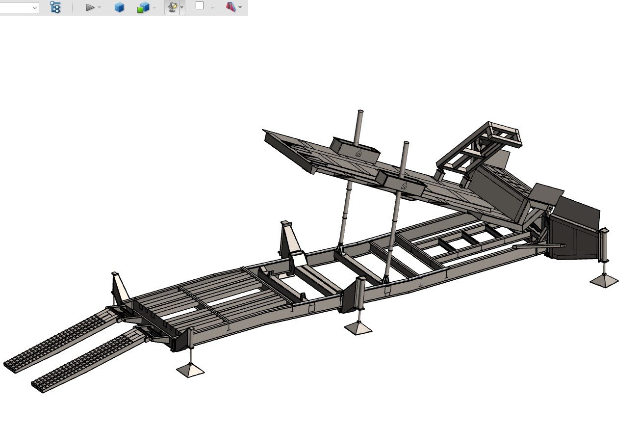 Modelado 3D de una caja volcadora